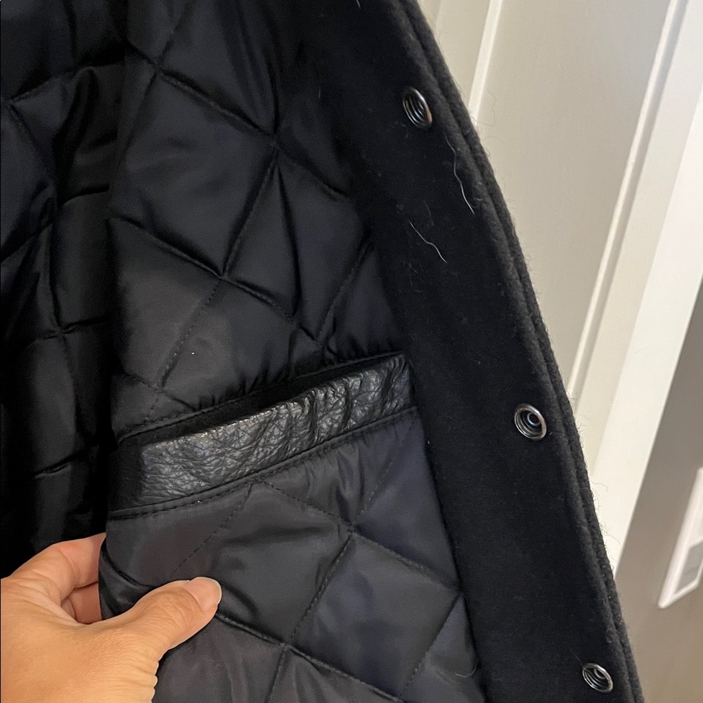 Vintage Black Varsity Jacket - Picture 6 of 7